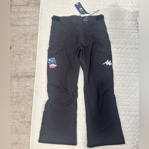 Kappa Black Snowpant with U.S. Snowboard Team Emblem